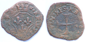 Napoli. Carlo VIII. 1495. Cavallo con stemma ottogonale. Ae. Santone R.. Panorama Numismatico, n.337 marzo 2018. Dalla zecca partenopea un rarissimo c...