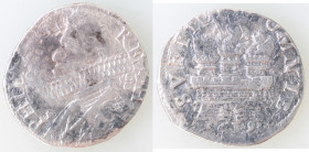 Napoli. Filippo III. 1598-1621. 15 Grana 1619. Ag. Mag. 21. Peso gr. 3,15. Diametro mm. 23. qBB. R. (0824)