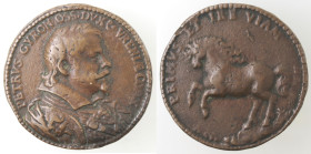 Napoli. Medaglia 1618. Pietro Giron Vicerè di Napoli e Duca di Ossuna. 1574-1624. Ae. D/ Busto a destra. R/ Cavallo scalpitante a sinistra. Opus: Giul...