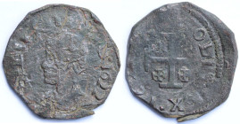 Napoli. Filippo IV. 1621-1665. Grano 1622 Senza sigle. Ae. Mag. 49. Peso gr. 7,24. Diametro mm. 28. MB+/qBB. RRRRR.