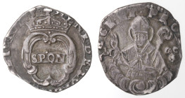 Napoli. Repubblica Napoletana. 1647-1648. 15 Grana 1648. GAC S. Ag. Mag. 1. Peso gr. 3,83. Diametro mm. 22,5. qSPL. RRRR. (2720)