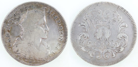 Napoli. Carlo II. 1674-1700. Mezzo Ducato da 50 Grana 1693. Ag. Mag. 13. Peso gr. 10,64. Diametro mm. 32. qBB. (1024)