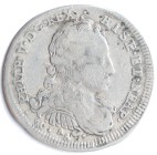 Napoli. Filippo V. 1700-1707. Carlino 1701 PHILP. Ag. Mag. 76 sim. Peso gr. 2,03. Diametro mm. 21. BB. Variante di legenda estremamente rara non censi...