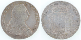 Napoli. Carlo di Borbone. 1734-1759. Piastra 1750. Ag. Mag 140. Peso  21,95 gr. Diametro 39,50 mm. BB. Graffi di conio al rovescio. Di peso calante, p...