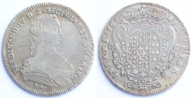 Napoli. Ferdinando IV. 1759-1798. Piastra 1767. Ag. Mag. 239. Peso 25,20 gr. Diametro mm. 41. BB+. Graffi di conio marginali, delicata patina. R. (102...