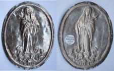 Napoli. Placca 1785. Raffigurante la Madonna Addolorata. Ag. Punzonata NA1 785 T. Opera del Maestro argentiere Tommaso Anastasia, attivo a Napoli dal ...