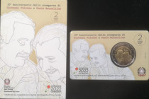 Euro. Repubblica Italiana. 2 Euro Coin Card 2022. Bimetallica. 30°Anniversario della scomparsa di Giovanni Falcone e Paolo Borsellino. FDC. (0724)