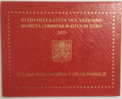 Euro. Vaticano. Francesco. 2013-Regnante. 2 Euro 2015. 2 Euro 2015. VIII Incontro Mondiale delle Famiglie. FDC. (0724)