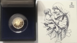 Euro. Vaticano. Francesco. 2013-Regnante. 2 Euro 2022. 25°Anniversario della Morte di Madre Teresa di Calcutta. Bimetallica. In Confezione. Proof. (07...