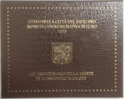 Euro. Vaticano. Francesco. 2013-Regnante. 2 Euro 2023. 150°Anniversario della Morte di Alessandro Manzoni. In folder. FDC. (0724)