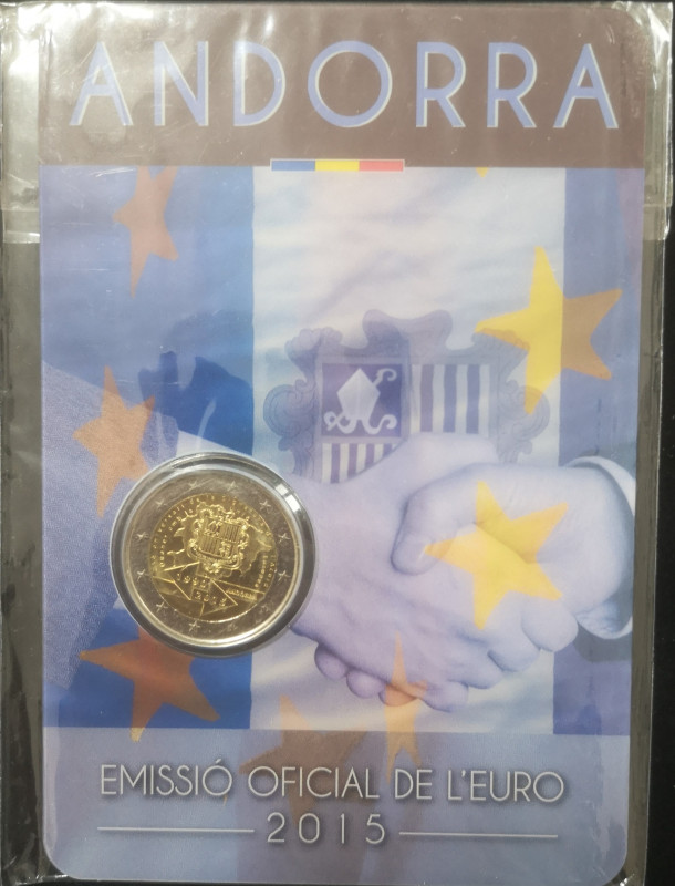 Euro. Andorra. 2 Euro Coincard 2015. Accordo Doganale. FDC. (0724)
FDC