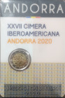 Euro. Andorra. 2 Euro Coincard 2020. XXVII Vertice iberoamericano. FDC. (0724)