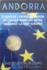 Euro. Andorra. 2 Euro Coincard 2022. Accordo Monetario. FDC. (0724)