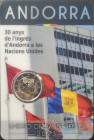 Euro. Andorra. 2 Euro Coincard 2023. 30 Anni Adesione ONU. FDC. (0724)