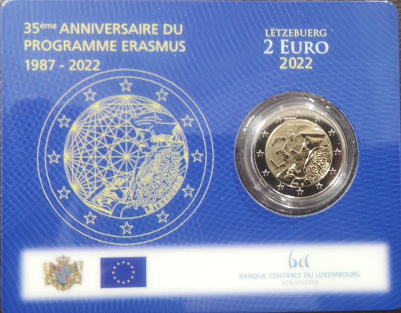 Euro. Lussemburgo. 2 Euro 2023. CoinCard. FDC. (0724) 
FDC