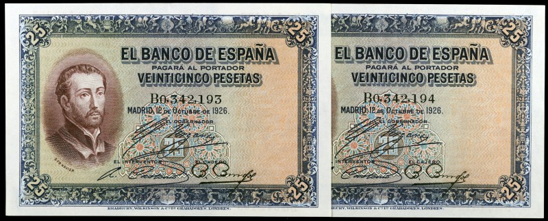 1926. 25 pesetas. (Ed. B109a) (Ed. 325a). 12 de octubre, San Francisco Javier. P...