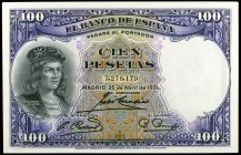 1931. 100 pesetas. (Ed. C11) (Ed. 360). 25 de abril, Fernández de Córdoba. Pareja correlativa. S/C.