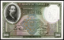 1931. 1000 pesetas. (Ed. C13) (Ed. 362). 25 de abril, Zorrilla. Raro. S/C.