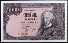1976. 5000 pesetas. (Ed. E1a) (Ed. 475a). 6 de febrero, Carlos III. Serie A. S/C.