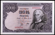1976. 5000 pesetas. (Ed. E1a) (Ed. 475a). 6 de febrero, Carlos III. Serie K. S/C-.