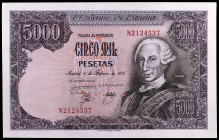 1976. 5000 pesetas. (Ed. E1a) (Ed. 475a). 6 de febrero, Carlos III. Serie N. S/C-.
