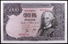 1976. 5000 pesetas. (Ed. E1a) (Ed. 475a). 6 de febrero, Carlos III. Serie Q. S/C.