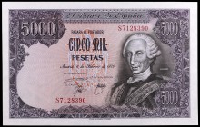 1976. 5000 pesetas. (Ed. E1a) (Ed. 475a). 6 de febrero, Carlos III. Serie S. S/C.