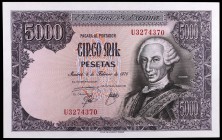 1976. 5000 pesetas. (Ed. E1a) (Ed. 475a). 6 de febrero, Carlos III. Serie U. S/C-.