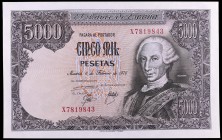 1976. 5000 pesetas. (Ed. E1a) (Ed. 475a). 6 de febrero, Carlos III. Serie X. S/C.