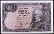 1976. 5000 pesetas. (Ed. E1a) (Ed. 475a). 6 de febrero, Carlos III. Serie Z. S/C.