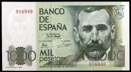 1979. 1000 pesetas. (Ed. E3) (Ed.477). 23 de octubre, Pérez Galdós. Sin serie. S/C.