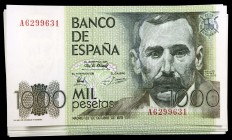 1979. 1000 pesetas. (Ed. E3a). 23 de octubre, Pérez Galdós. 24 billetes, series: A a N, P a T y V a Z. S/C-/S/C.