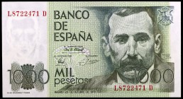 1979. 1000 pesetas. (Ed. E3a) (Ed. 477a). 23 de octubre, Pérez Galdós. Serie L-D. S/C.