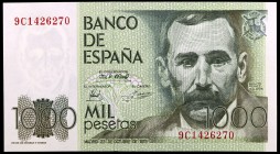 1979. 1000 pesetas. (Ed. E3b var) (Ed. 477b). 23 de octubre, Pérez Galdós. Serie 9C. S/C.