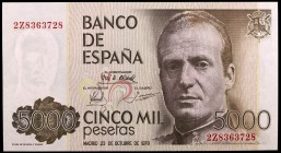 1979. 5000 pesetas. (Ed. E4a) (Ed. 478a). 23 de octubre, Juan Carlos I. Serie 2Z. S/C.