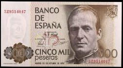 1979. 5000 pesetas. (Ed. E4a) (Ed. 478a). 23 de octubre, Juan Carlos I. Serie 5Z. S/C.