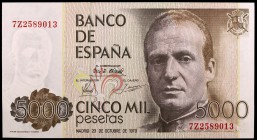 1979. 5000 pesetas. (Ed. E4a) (Ed. 478a). 23 de octubre, Juan Carlos I. Serie 7Z. S/C.