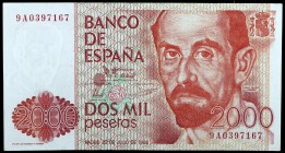 1980. 2000 pesetas. (Ed. E5b) (Ed. 479b). 22 de julio, Juan Ramón Jiménez. Serie 9A, de reposición. Escaso. S/C-.