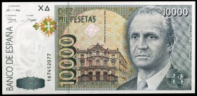 1992. 10000 pesetas. (Ed. E11a) (Ed. 485a). 12 de octubre, Juan Carlos I. Serie 1D. S/C.