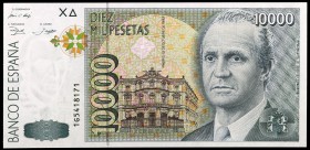 1992. 10000 pesetas. (Ed. E11a) (Ed. 485a). 12 de octubre, Juan Carlos I. Serie 1G. S/C.