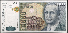 1992. 10000 pesetas. (Ed. E11a) (Ed. 485a). 12 de octubre, Juan Carlos I. Serie 1K. S/C.