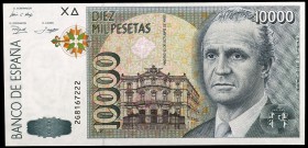 1992. 10000 pesetas. (Ed. E11a) (Ed. 485a). 12 de octubre, Juan Carlos I. Serie 2G. S/C.