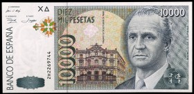 1992. 10000 pesetas. (Ed. E11a) (Ed. 485a). 12 de octubre, Juan Carlos I. Serie 2H. S/C.