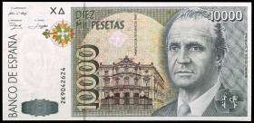 1992. 10000 pesetas. (Ed. E11a) (Ed. 485a). 12 de octubre, Juan Carlos I. Serie 2K. S/C.