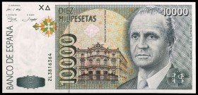 1992. 10000 pesetas. (Ed. E11a) (Ed. 485a). 12 de octubre, Juan Carlos I. Serie 2L. S/C.