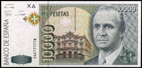 1992. 10000 pesetas. (Ed. E11a) (Ed. 485a). 12 de octubre, Juan Carlos I. Serie 2Q. S/C.