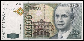 1992. 10000 pesetas. (Ed. E11a) (Ed. 485a). 12 de octubre, Juan Carlos I. Serie 2R. S/C.
