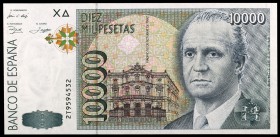 1992. 10000 pesetas. (Ed. E11a) (Ed. 485a). 12 de octubre, Juan Carlos I. Serie 2T. S/C.