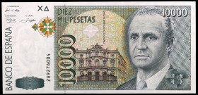 1992. 10000 pesetas. (Ed. E11a) (Ed. 485a). 12 de octubre, Juan Carlos I. Serie 2U. S/C.