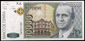 1992. 10000 pesetas. (Ed. E11a) (Ed. 485a). 12 de octubre, Juan Carlos I. Serie 2W. S/C.